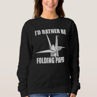 Origami Mästare Tranor Pappersvikning Humor Dräkt T Shirt