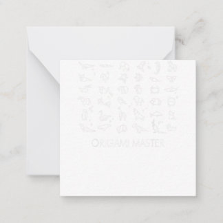Origami Master Japanese paper folding craft Anteckningskort