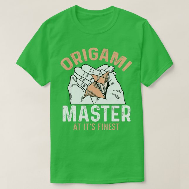Origami Master Origamist T Shirt (Design framsida)