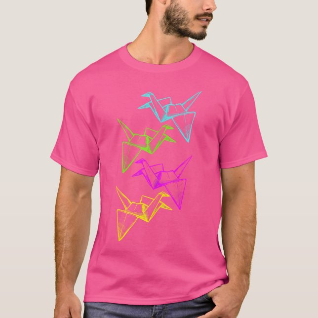 Origami Master Papper Cranes Japansk Papper-mappni T Shirt (Framsida)