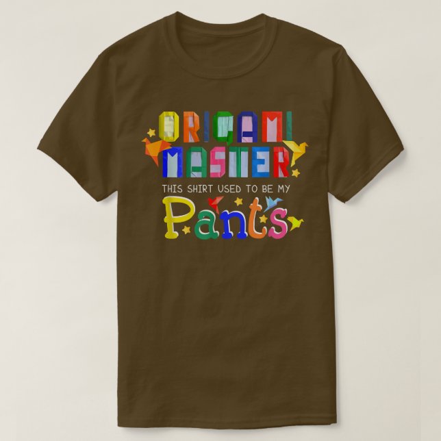 Origami Master Papper Folding Art Japansk kultur T Shirt (Design framsida)