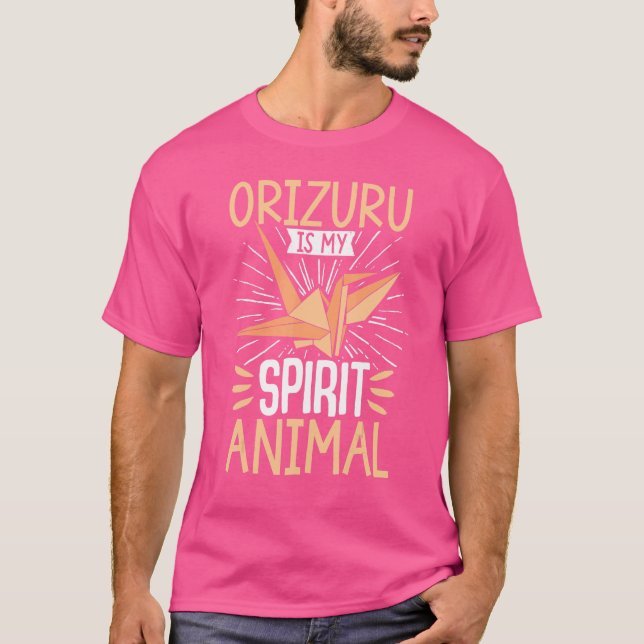 Origami Master Papper Folding Craft Crane Orizuru  T Shirt (Framsida)