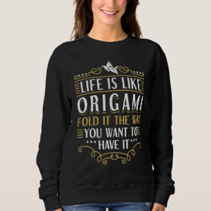 Origami Master Pappersvikningskonst Trana Livet Är T Shirt