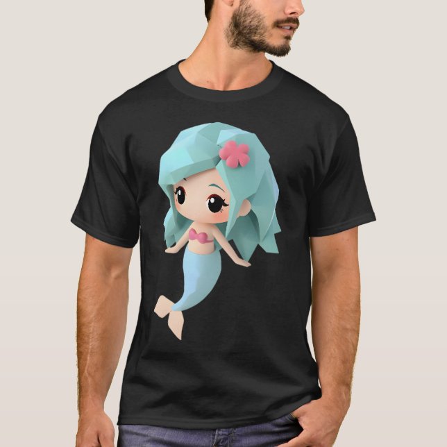 Origami Mermaid T Shirt (Framsida)