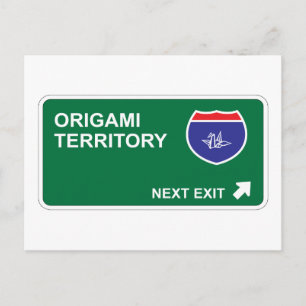 Origami Next Exit Vykort
