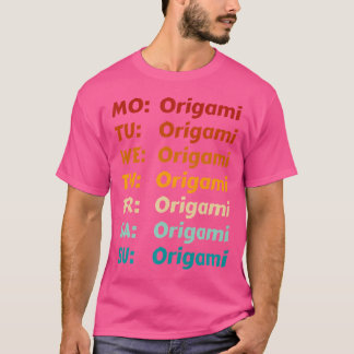 Origami Origami-kläder varje dag Origami-kläder T Shirt