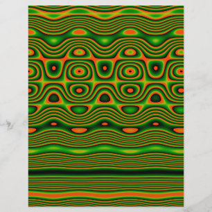 Origami-papper, Abstrakt digital tribal konst, Grö Reklamblad