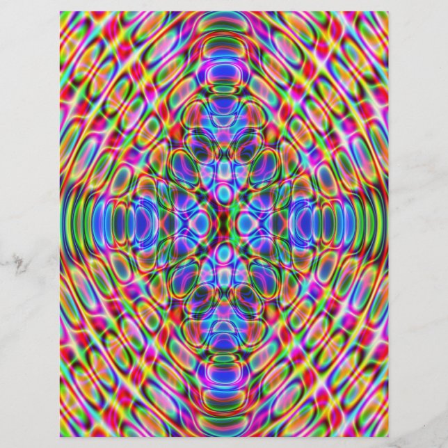 Origami Papper, Abstrakt, Reverse Färg på baksidan Reklamblad (Framsidan)