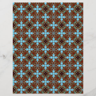 Origami Papper Blue Brown Anpassade Hobby Art Reklamblad