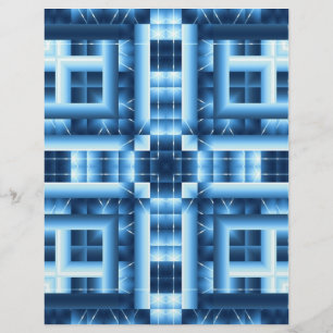 Origami Papper Blues Anpassade Hobby Art Reklamblad