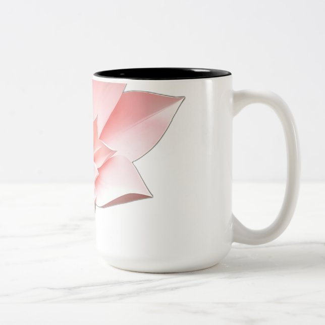 Origami Papper Flower Två-Tonad Mugg (Höger)