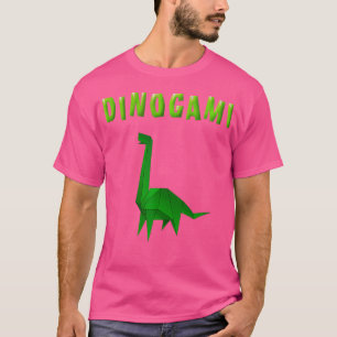 Origami Papper Funny Dinosaur Brontosaurus Brachio T Shirt