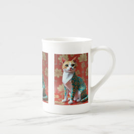 Origami Papper Kat Benporslin Mugg