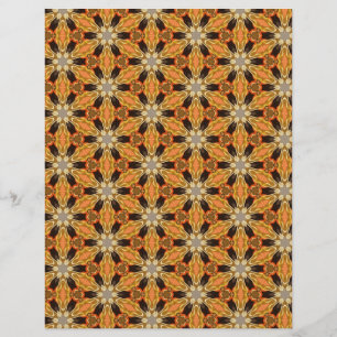 Origami Papper Orange Black Anpassade Hobby Art Reklamblad