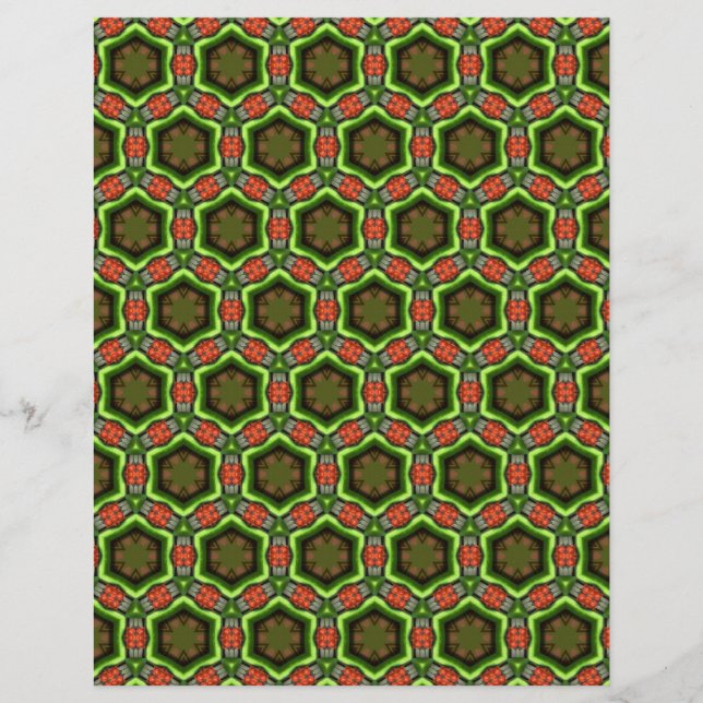 Origami Papper Red Grönt Anpassade Hobby Art Reklamblad (Framsidan)
