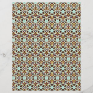 Origami Papper Tan Blue Anpassade Hobby Art Reklamblad