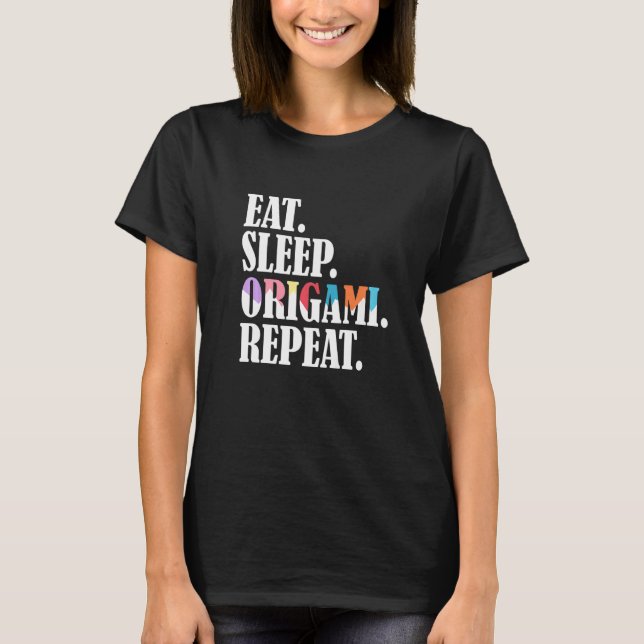Origami Pappersvikningsmästare  1 T Shirt (Framsida)