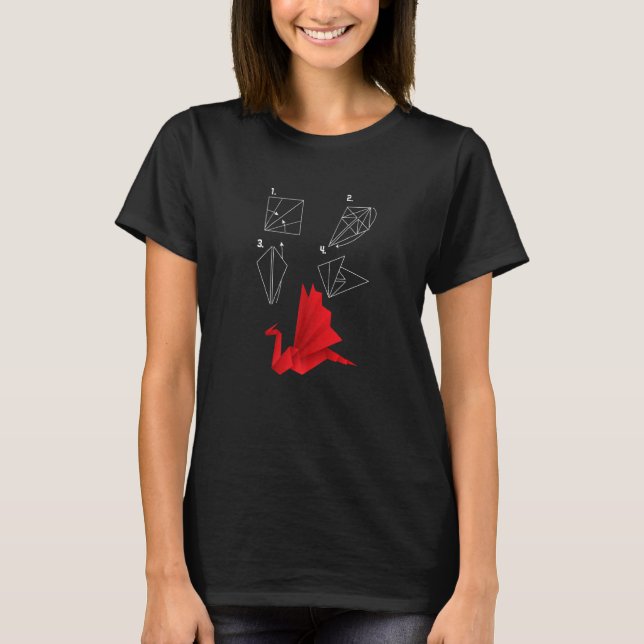 Origami Pappersvikningsmästare T Shirt (Framsida)