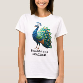 Origami Peacock T-shirt women's