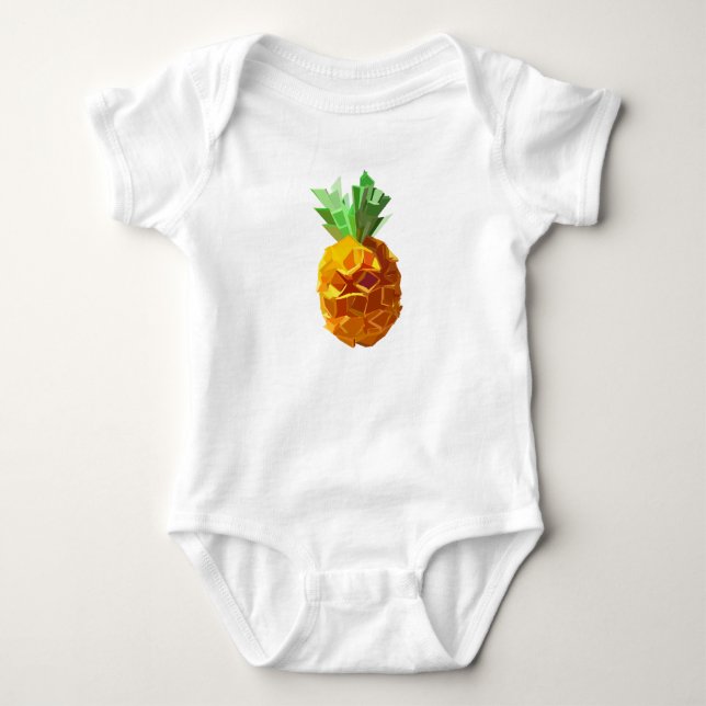 Origami Pineapple Baby Bodykosti T Shirt (Framsida)