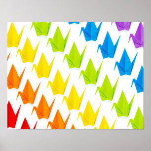 Origami prideaffisch poster
