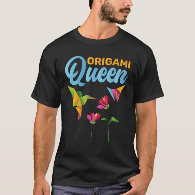 Origami Queen T Shirt (Framsida)