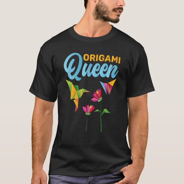 Origami Queen T Shirt (Framsida)