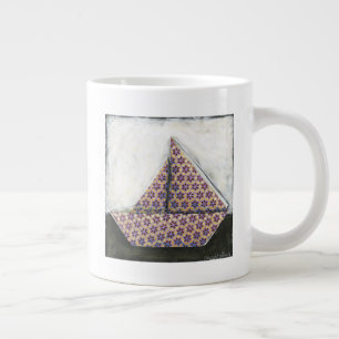 Origami Sailboat på Star Design Papper Jumbo Mugg