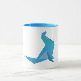Origami Seal sommar Mugg