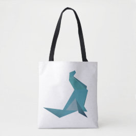 Origami Seal Summer All-over-Print Tote Bag Tygkasse