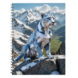 Origami Snö Hoppande Leopard Tillbaka till Skolan Anteckningsbok