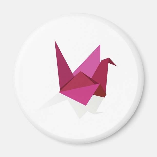 origami svan magnet (Framsidan)