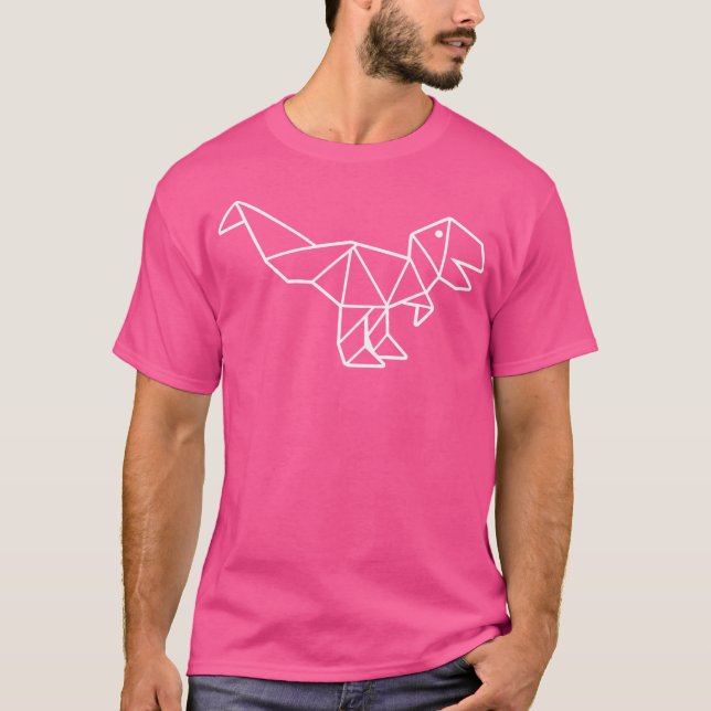 Origami T-Rex T Shirt (Framsida)