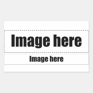 Origami-text Rektangulärt Klistermärke