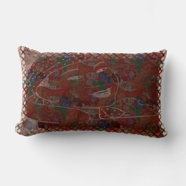 Origami Traditional Asian Motif Lumbarkudde (Framsida)