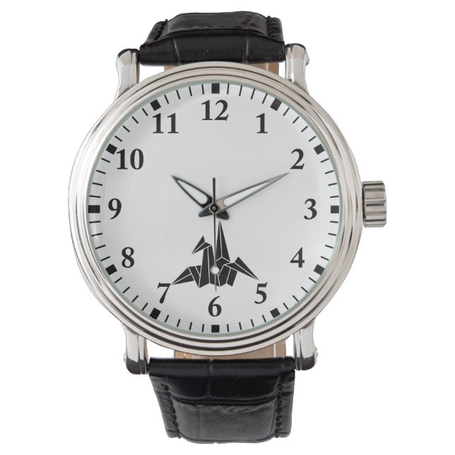 Origami-trana Armbandsur (Framsida)
