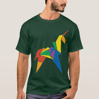 Origami Unicorn Replicant LGBT T Shirt