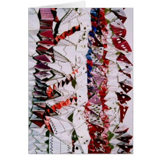 Origami väv hälsningskort