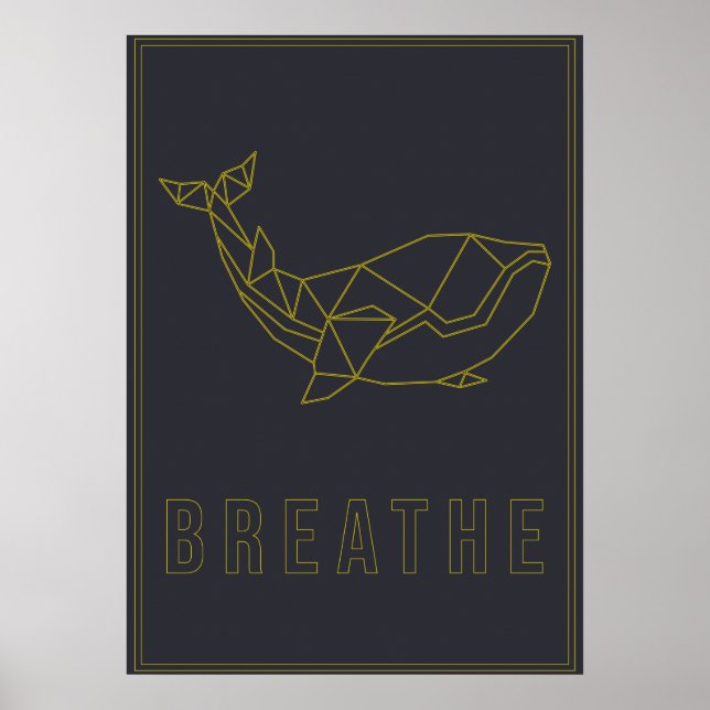 Origami whale affirmation poster to self-accept (Framsidan)