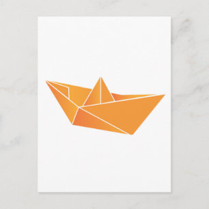 Origamibåt Vykort