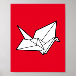 Origamifågel Poster