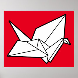 Origamifågel Poster