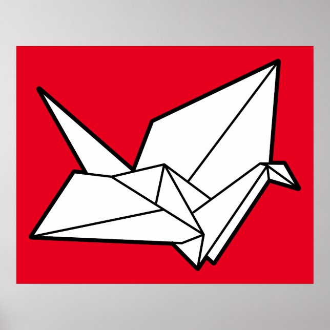 Origamifågel Poster (Framsidan)
