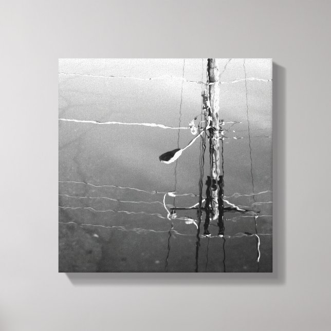 Origg konst: ’Rippled, watery Communications’ Canvastryck (Framsida)