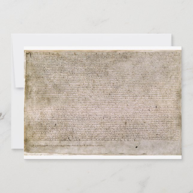 ORIGINAL 1215 Magna Carta British Bibliotek (Framsida)