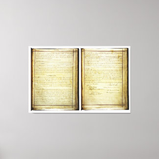 ORIGINAL 14:e ändring av Förenta staternas konstit Canvastryck