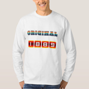Original 1889 Årgammal Heritagetypografi Design ⚡ T Shirt