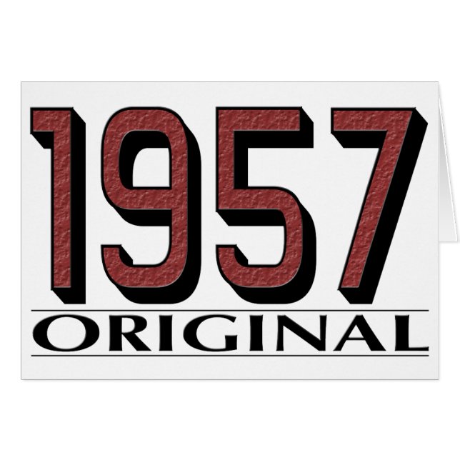 Original 1957 hälsningskort (Framsidan Horizontal)