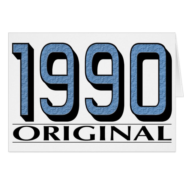 Original 1990 hälsningskort (Framsidan Horizontal)