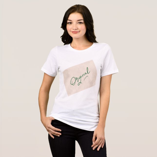 Original 1 Bella+Canvas Dam Tri-blend  T Shirt (Framsida Full)
